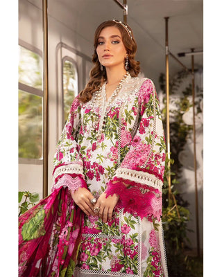 Maria B Pink Lawn Collection Embroidered 3 piece Unstitched